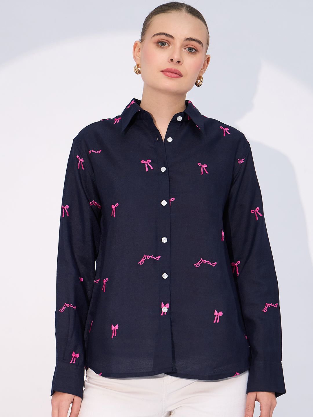 Embroidered Cotton Shirt