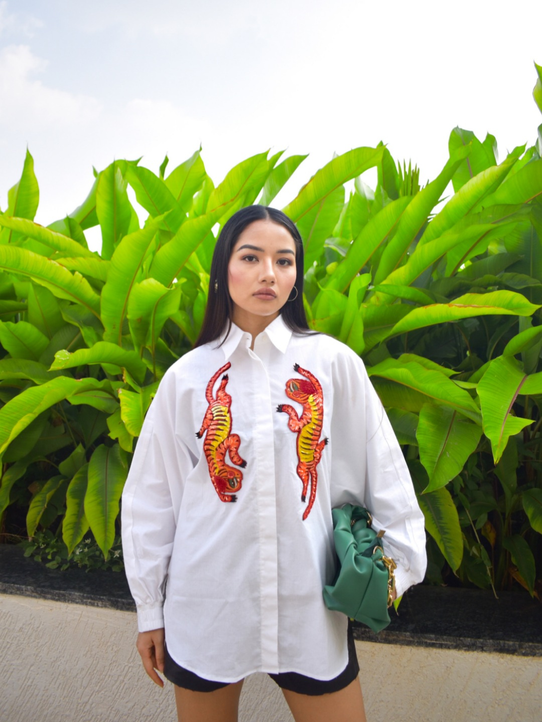 Cotton Sequinned Shirt