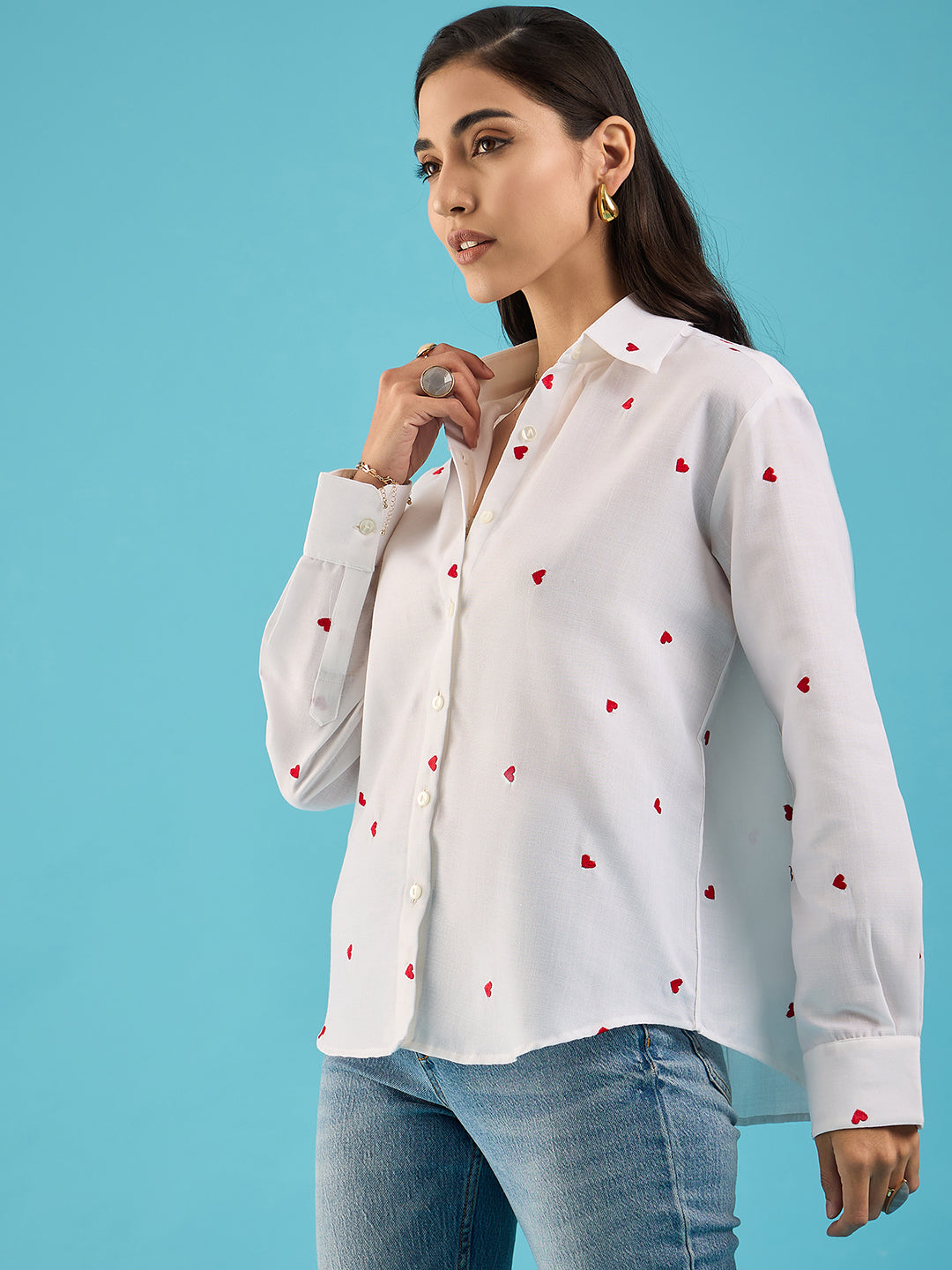 Embroidered Cotton Shirt