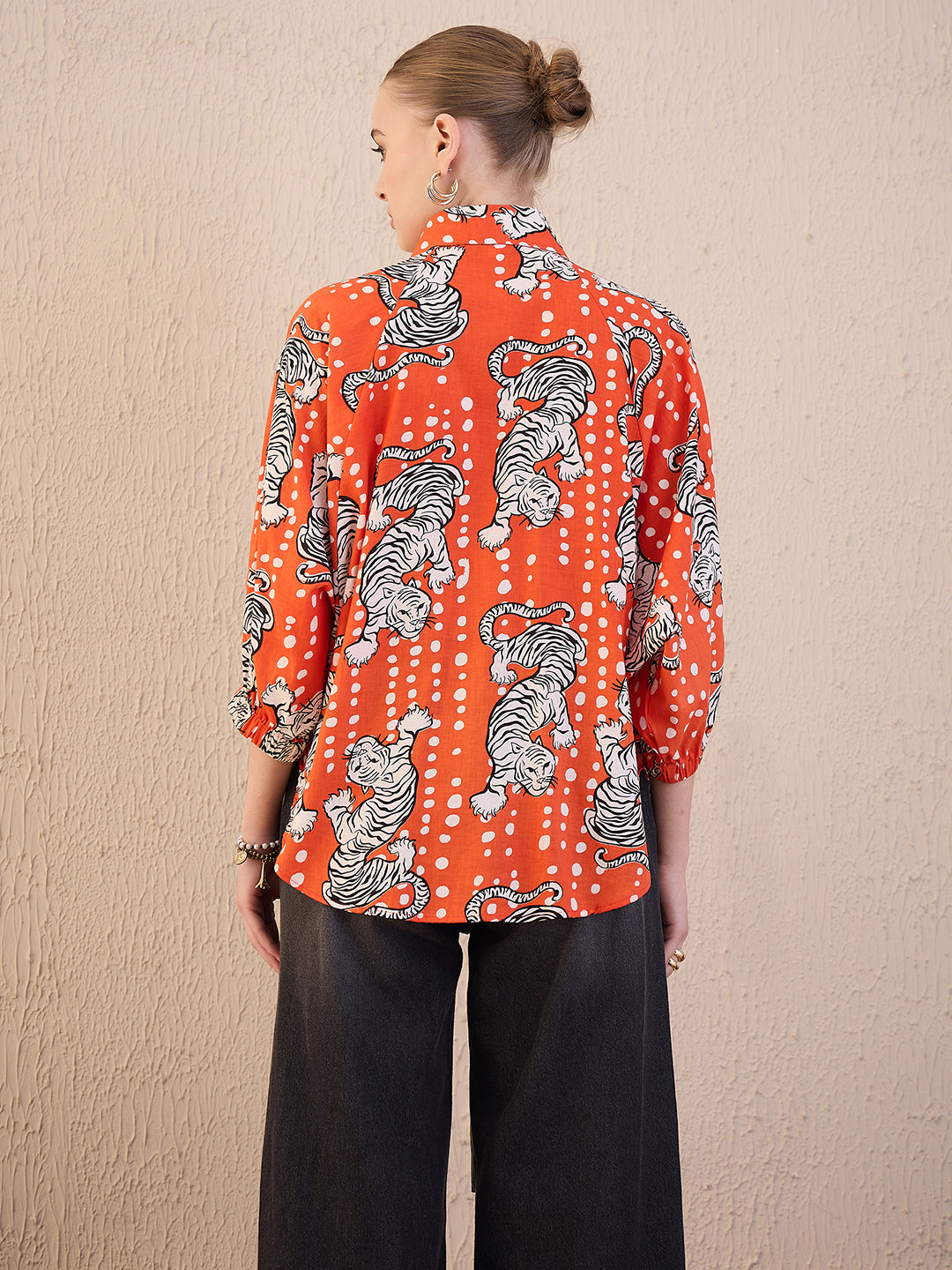 Printed Tie-Up Full Sleeve Cotton Shirt