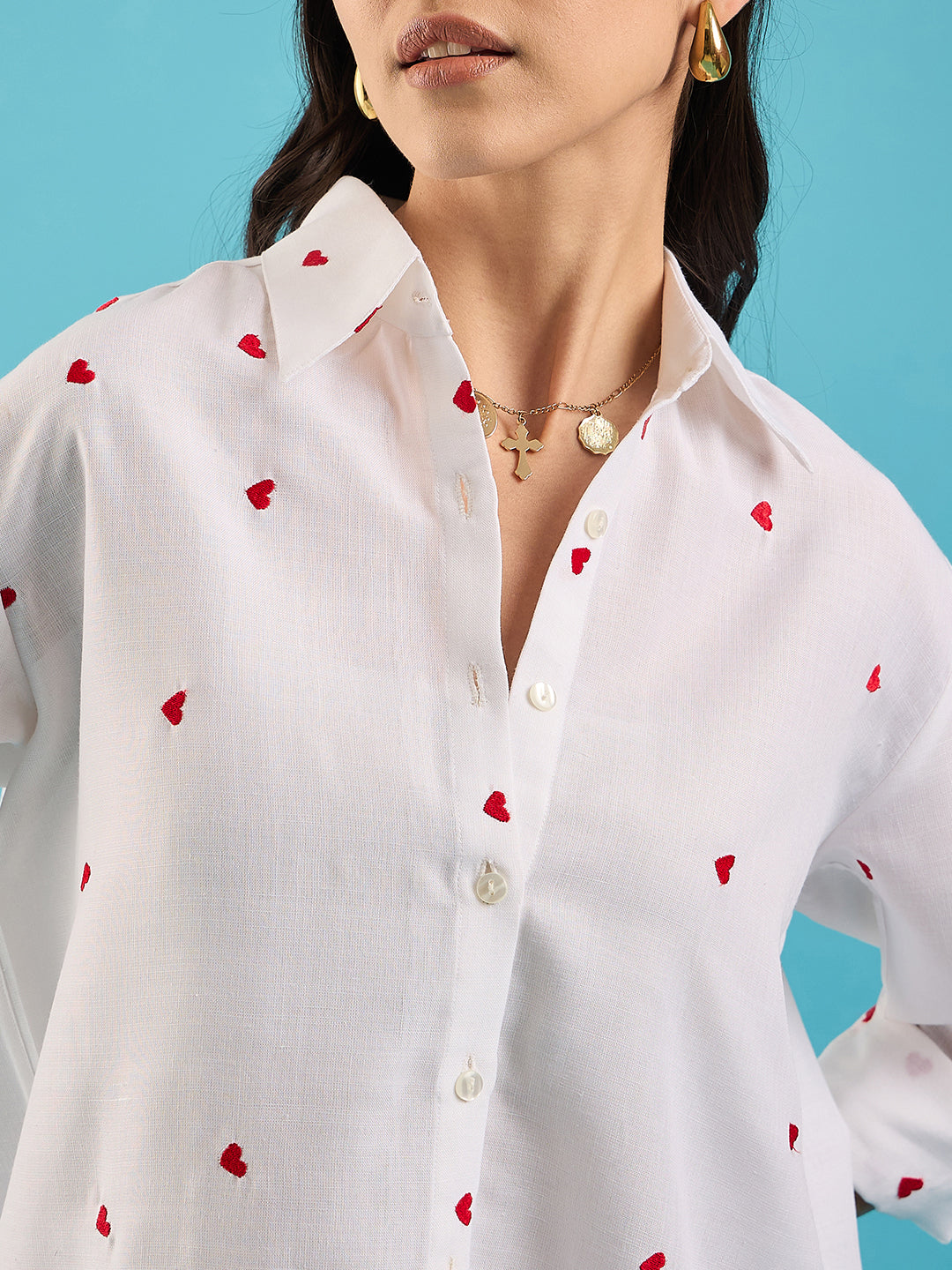 Embroidered Cotton Shirt