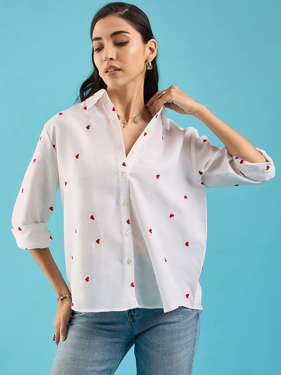 Embroidered Cotton Shirt