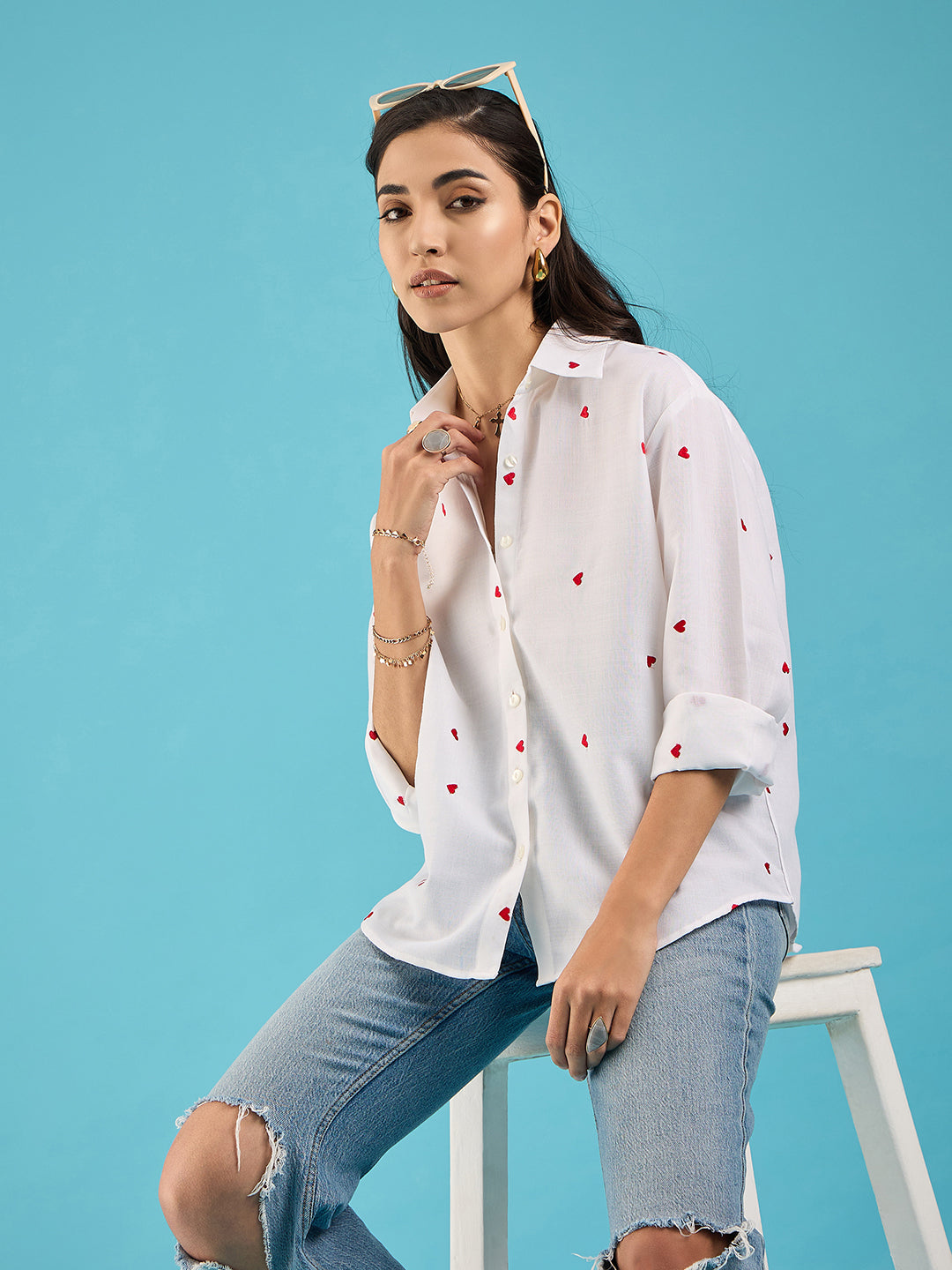 Embroidered Cotton Shirt