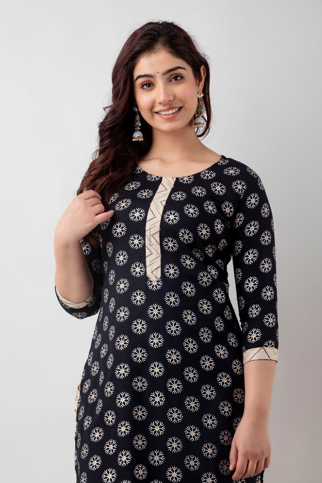 Ethnic Motifs Printed Kurta and Palazzo Set