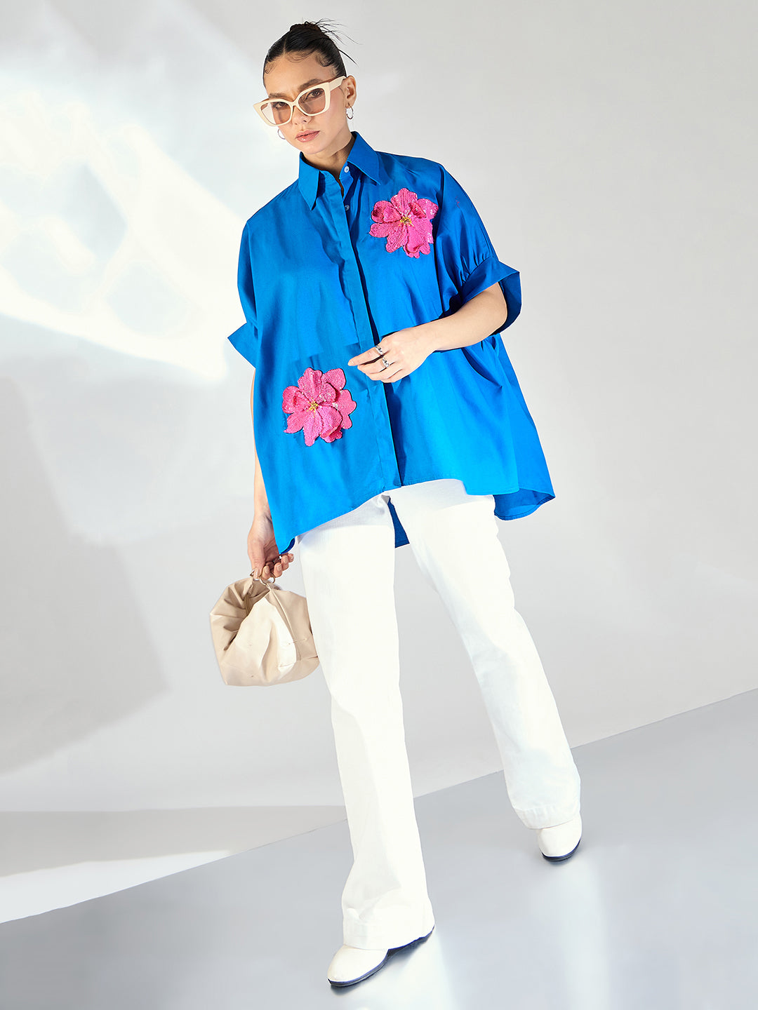 Antifit Embellished Cotton Shirt