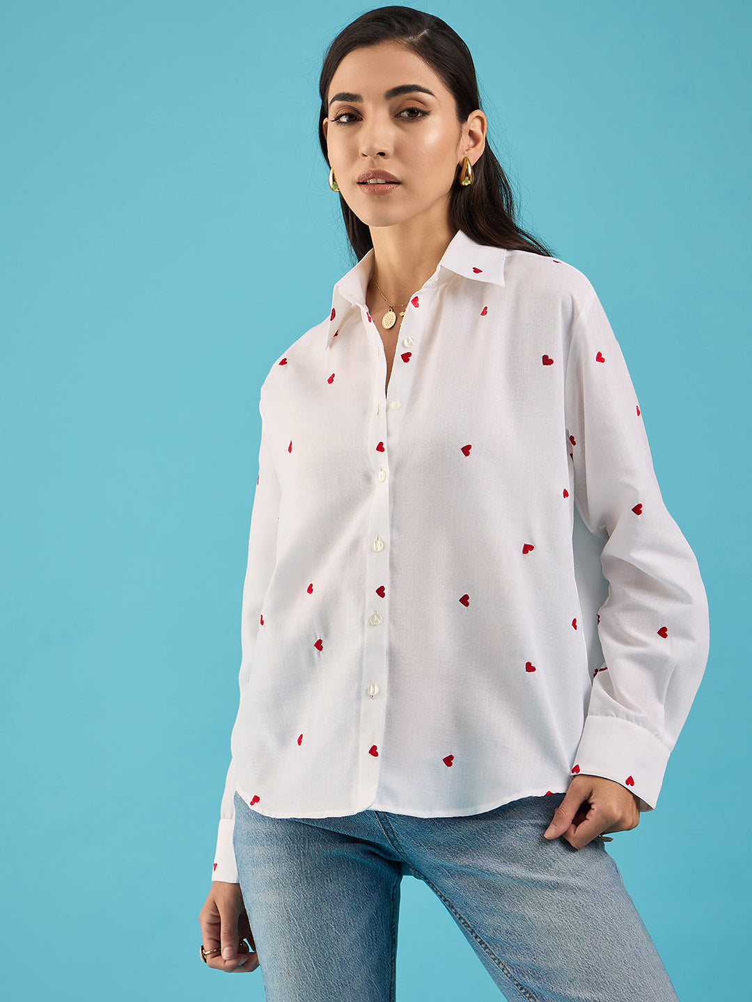 Embroidered Cotton Shirt